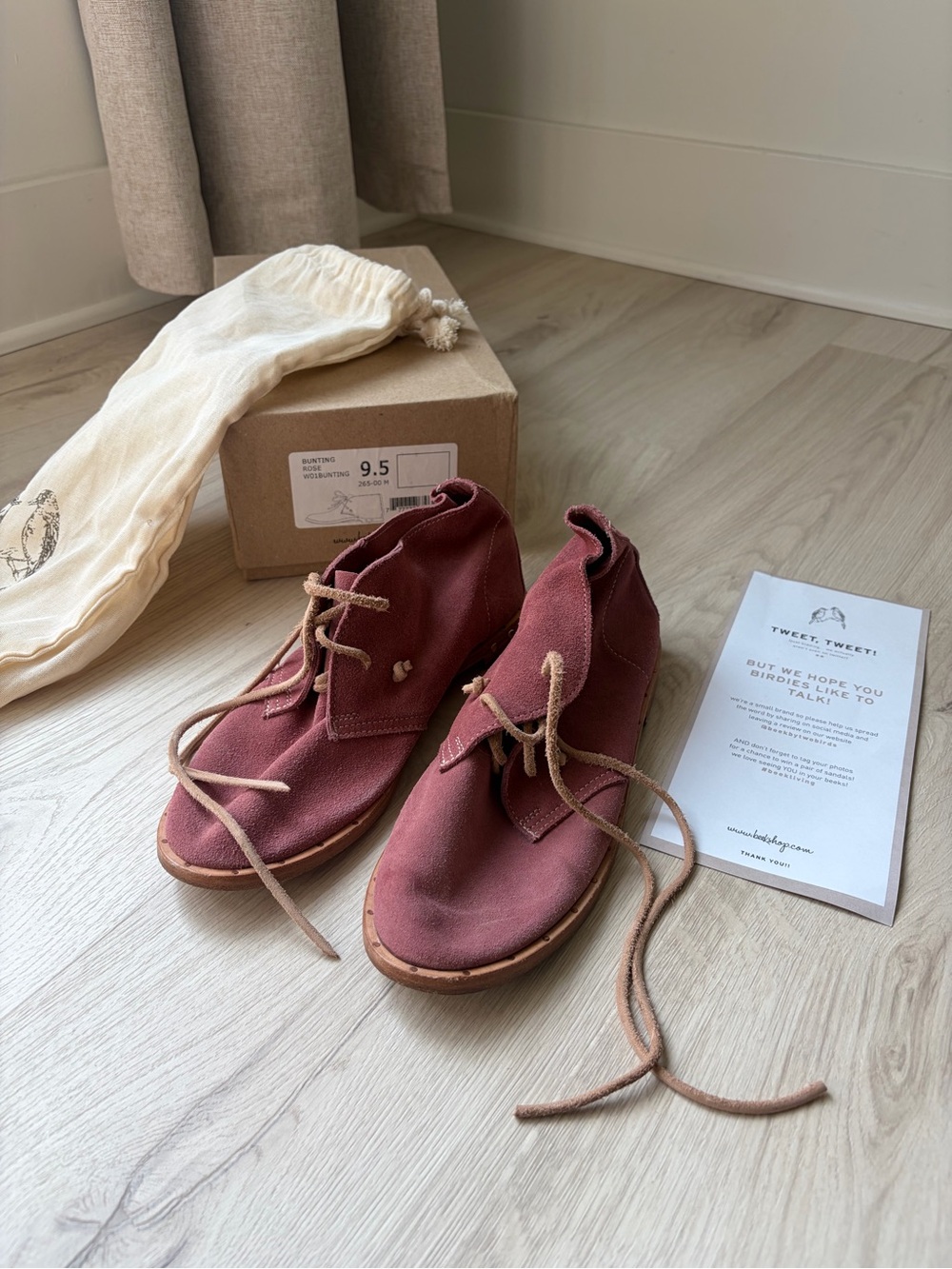 Beek bunting rose pink ankle lace up booties